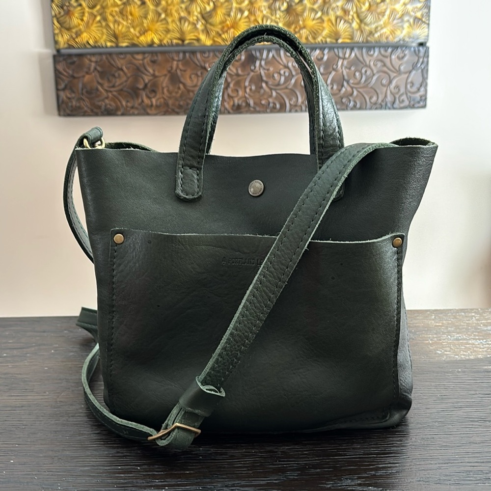 Portland Leather Goods - Mini crossbody Tote - Forrest